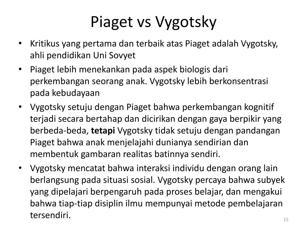 Kaitan Psikologi dengan Kognitif Sains Teori Vygotsky ppt download